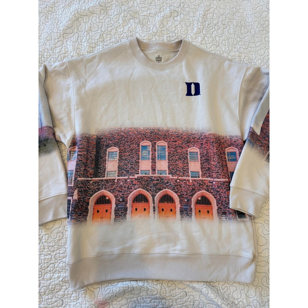Duke Blue Devils Gameday Couture Cameron‎ Indoor Stadium Sweatshirt Cream Large